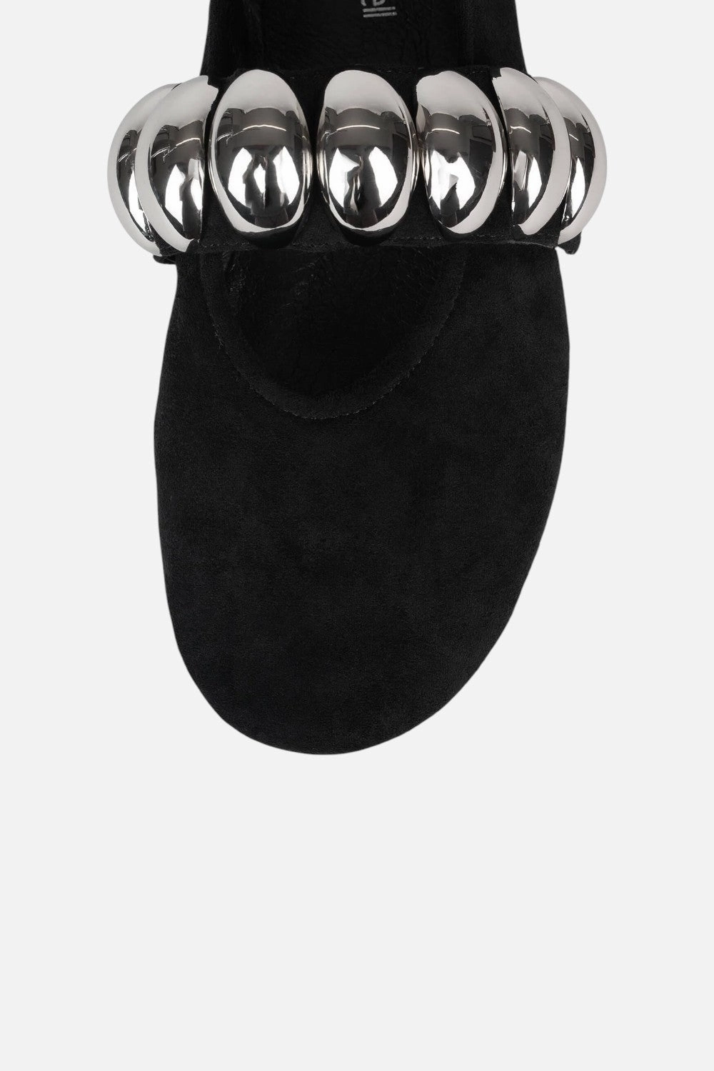 Jeffrey Campbell Ballet-SD Flats in Black Suede Silver Stud Detail Yacht Mode