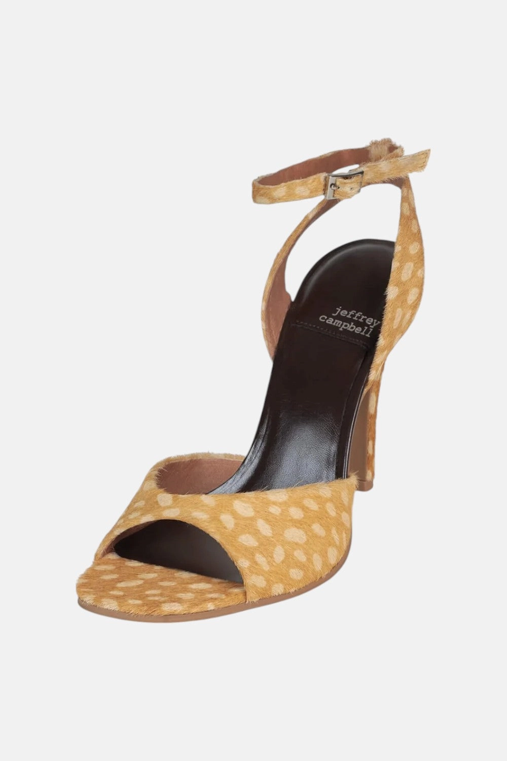 Evening Footwear Jeffrey Campbell Bar-Hop-F in Sand Cream Dot