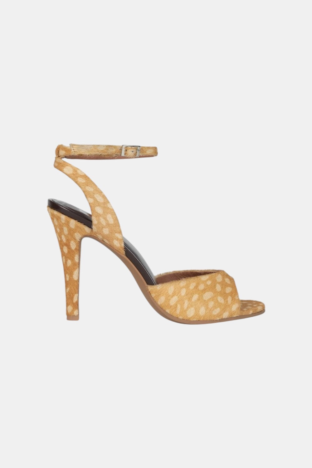 Soft Sole High Heels Comfort Padding Jeffrey Campbell Bar-Hop-F in Sand Cream Dot