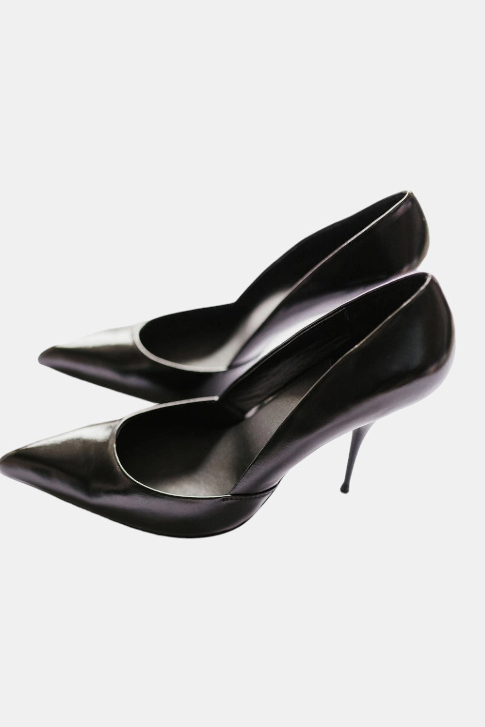 Jeffrey Campbell Convince Dress Pump in Black Leather Understated Chic