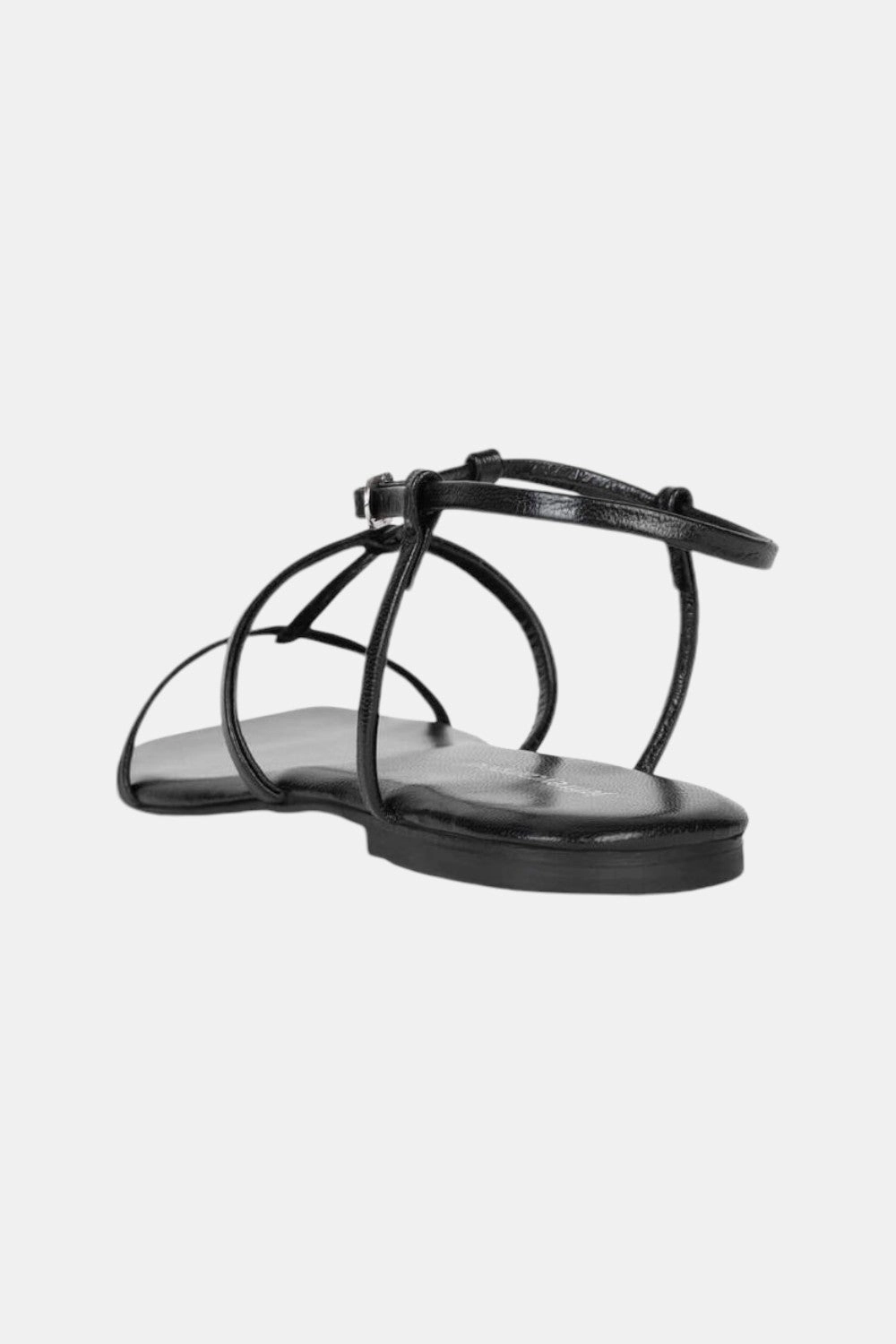 Strong Stitching Open Toe Jeffrey Campbell Corinth Sandals in Black