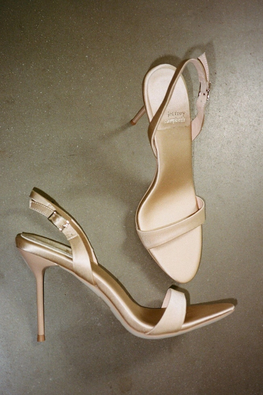 Silky feel All Day Jeffrey Campbell Go-Getter in Champagne Satin