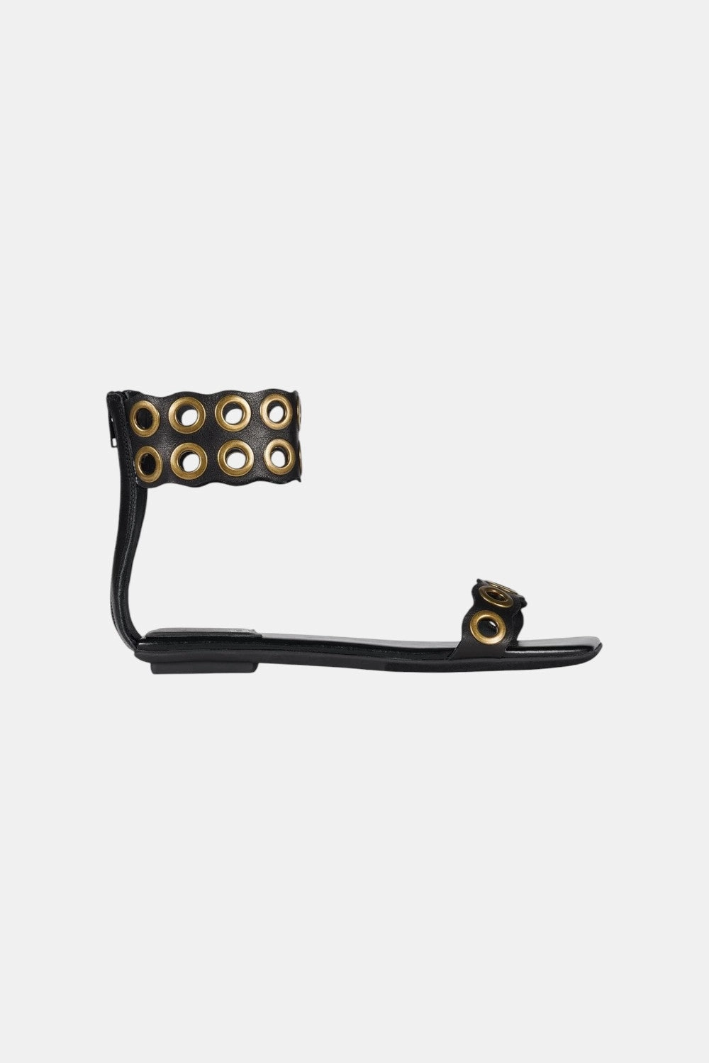 Jeffrey Campbell Gwynne in Black Bronze Simple Sandals Casual Comfort