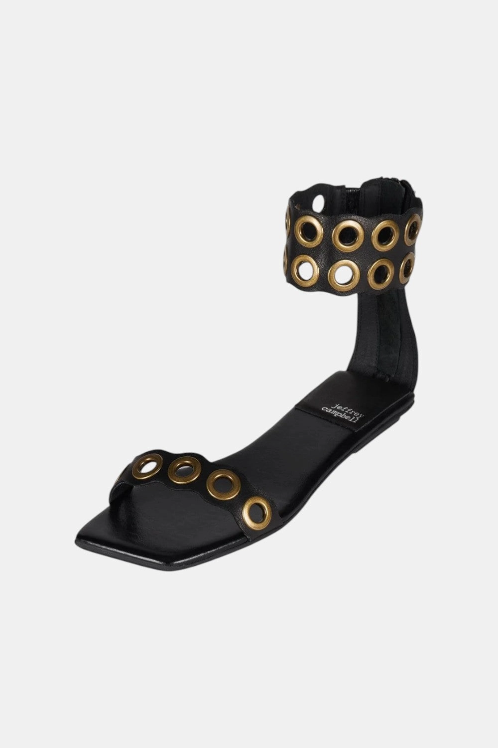 Jeffrey Campbell Gwynne in Black Bronze Customizable Fit Relaxed Steps