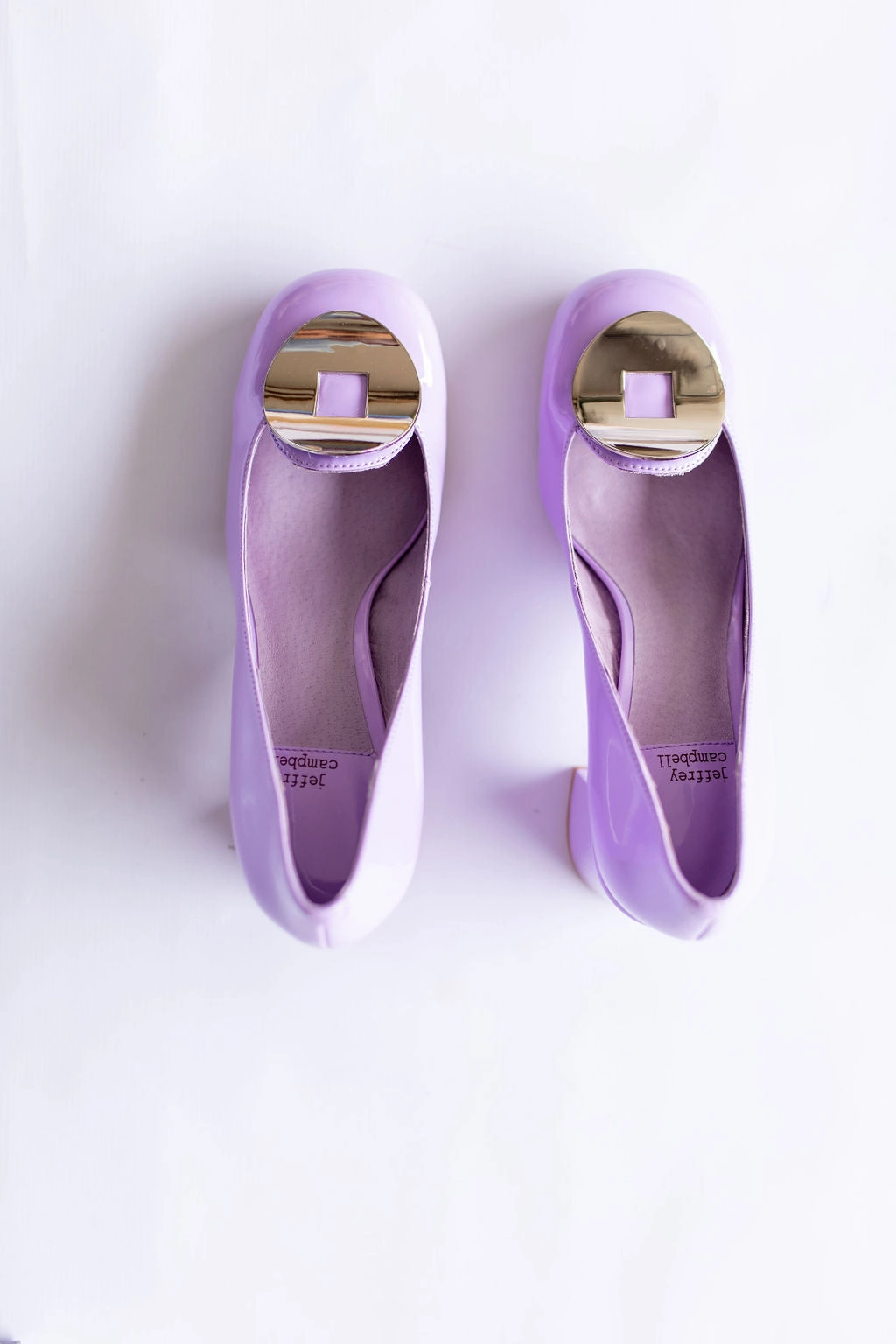 Flirty Mood Bright Mood Jeffrey Campbell Harmonic-2 Lavender Silver Heels