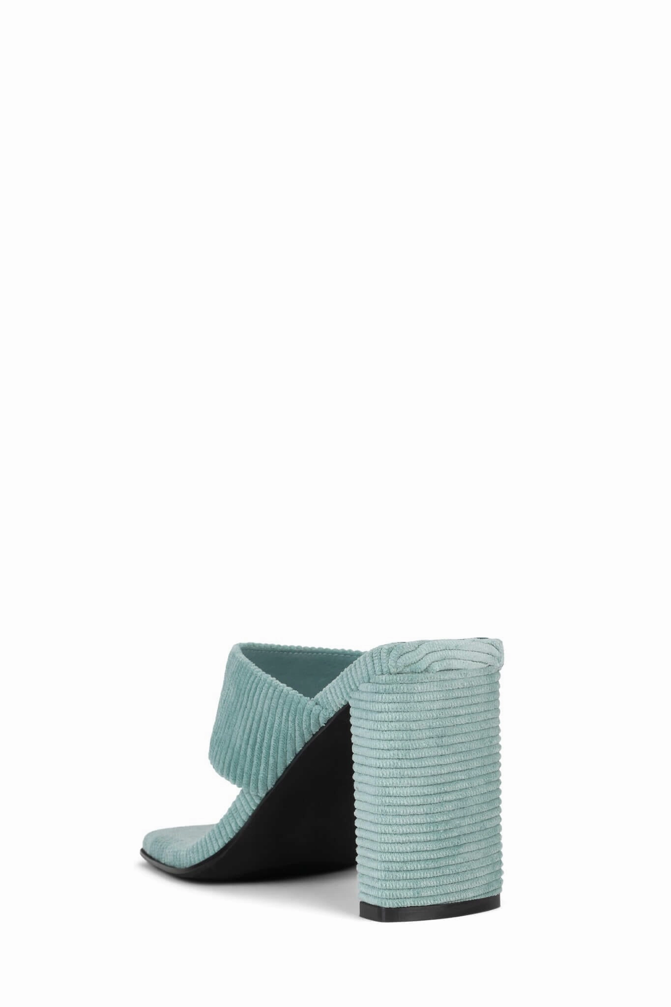 Jeffrey Campbell Heatin-Up Heels in Mint Corduroy High Heel Sandals for Weddings Wide fit