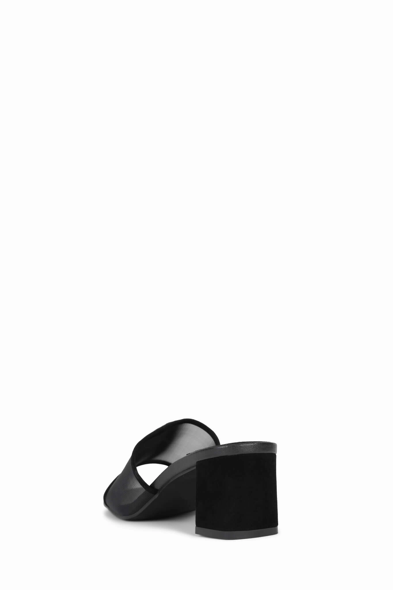 All-day Comfort Jeffrey Campbell Malinin Mesh Sandals in Black Suede Combo