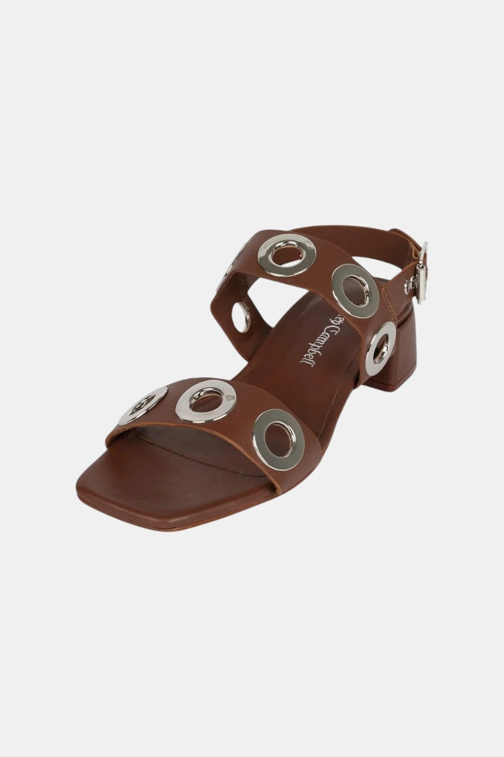 Workout Jeffrey Campbell Rivets in Cognac Silver