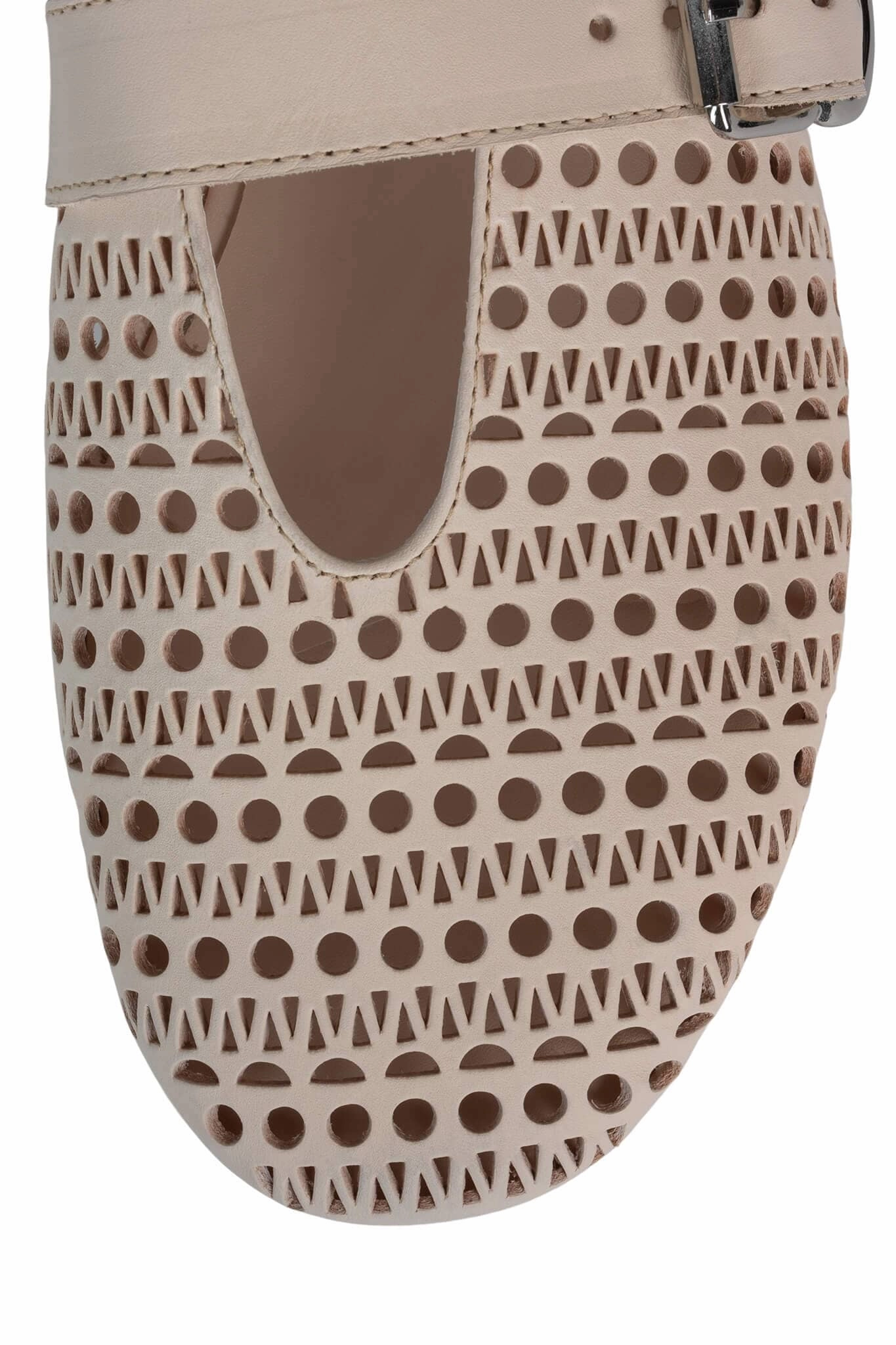 Jeffrey Campbell Shelly-LSR Flats in Natural Comfortable Soles