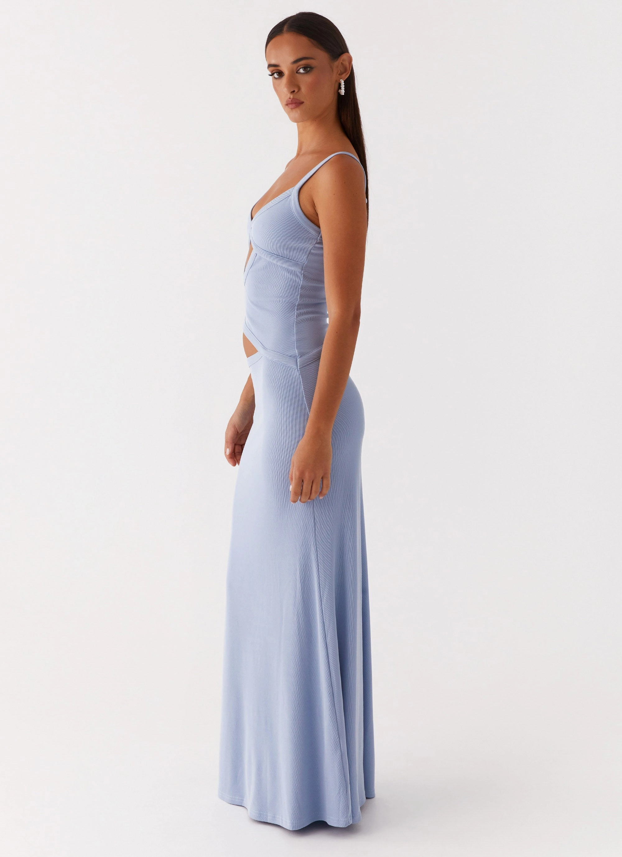 Jocelyn Maxi Dress - Blue Texture Soft