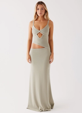 Jocelyn Maxi Dress - Sage Garden-Party