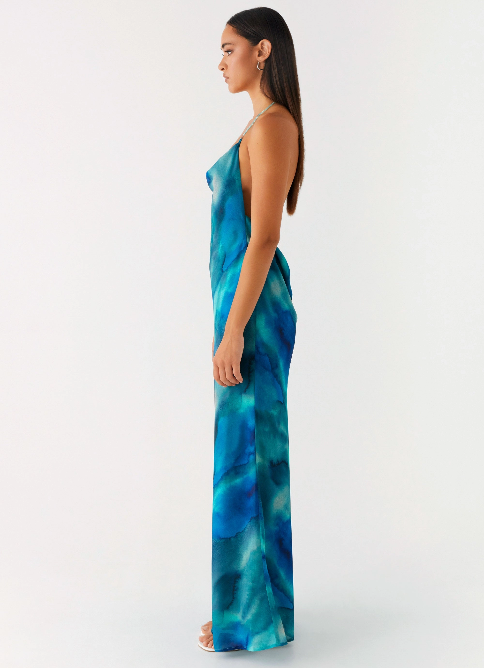 Style Upgrade Journey Maxi Dress - Blue Tie Dye