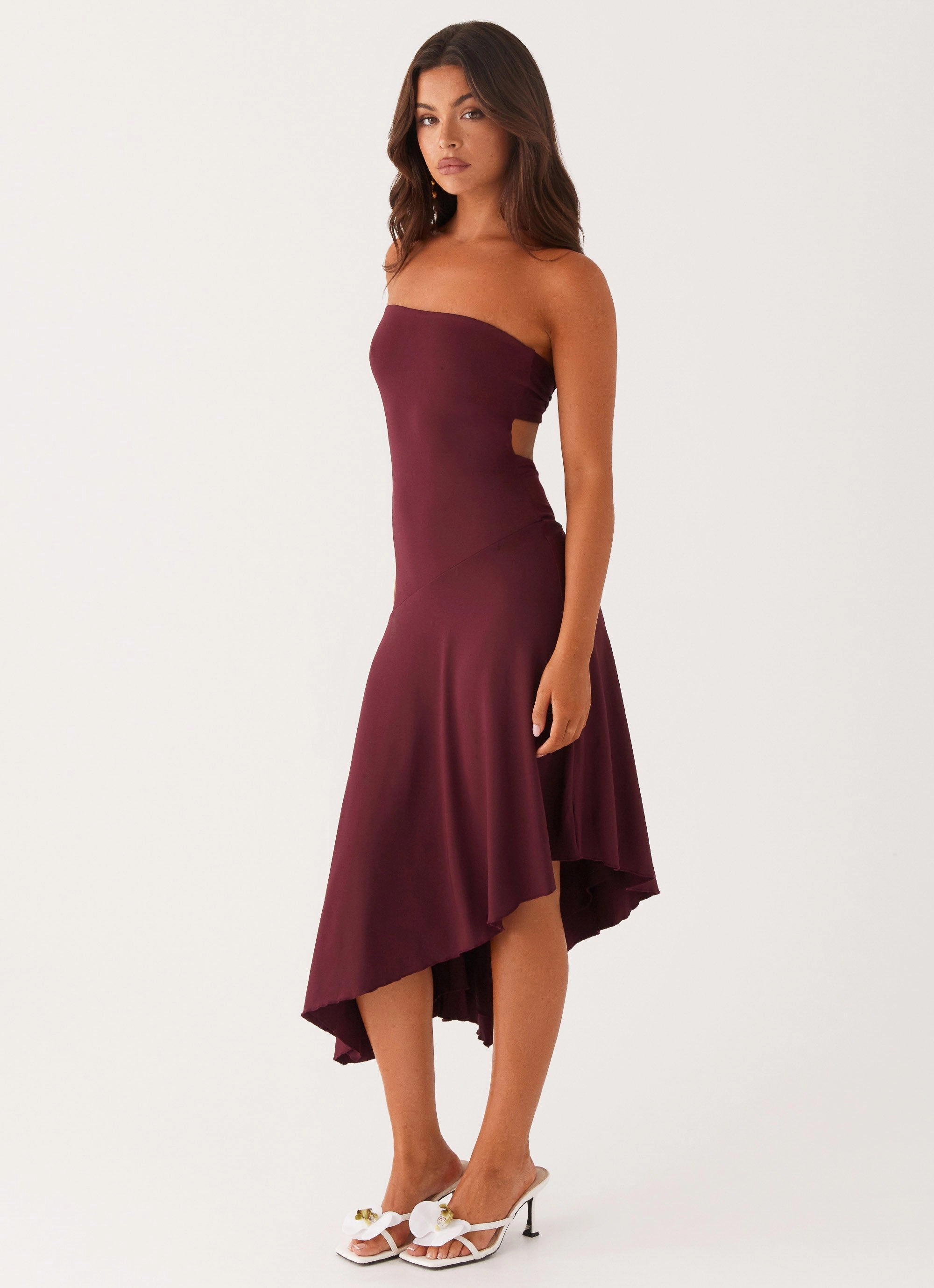 Juliana Midi Dress - Mulberry Comfy Look