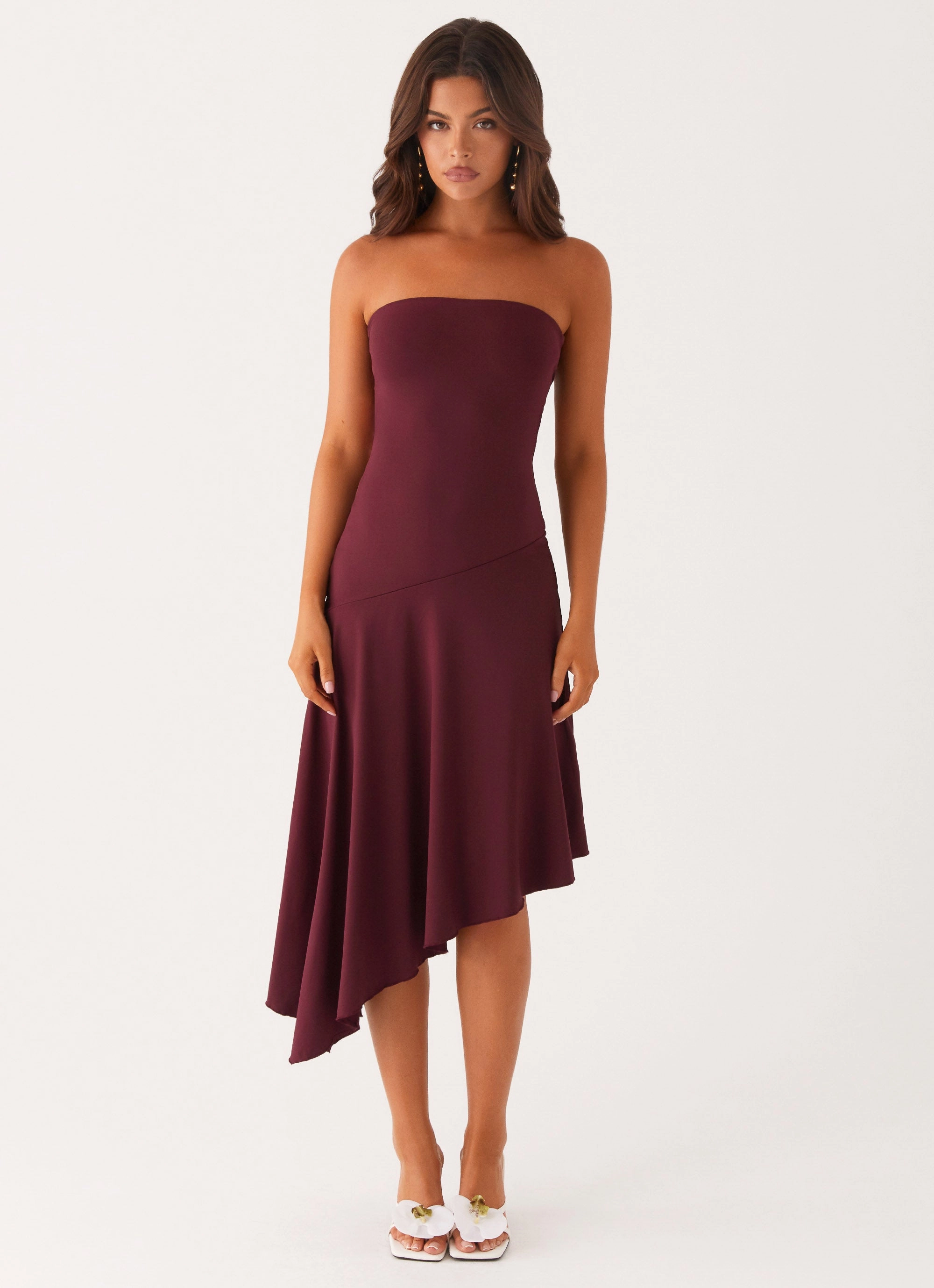 Fresh Outfit Juliana Midi Dress - Mulberry