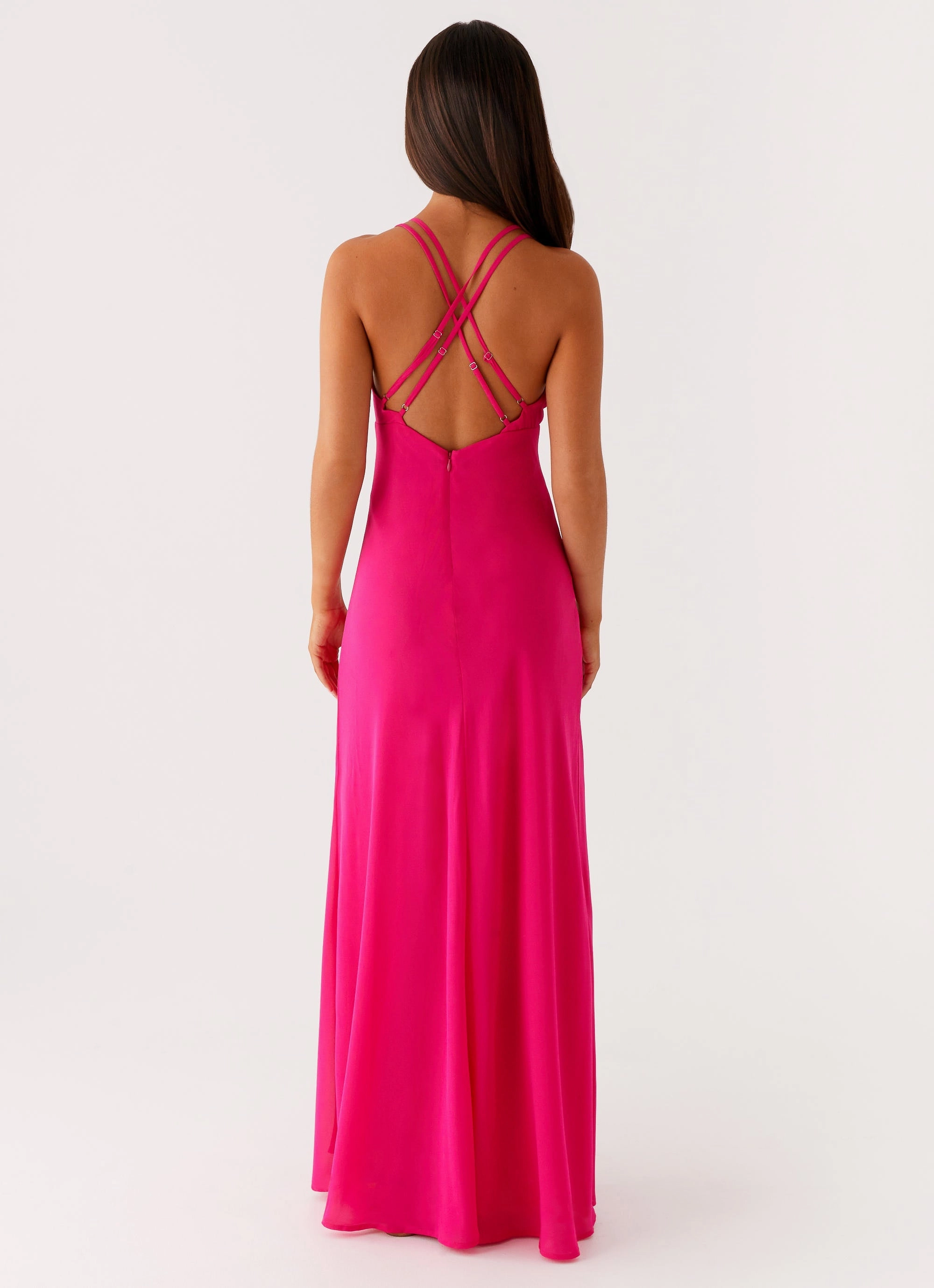 Kacia Maxi Dress - Fuchsia Smooth Layering