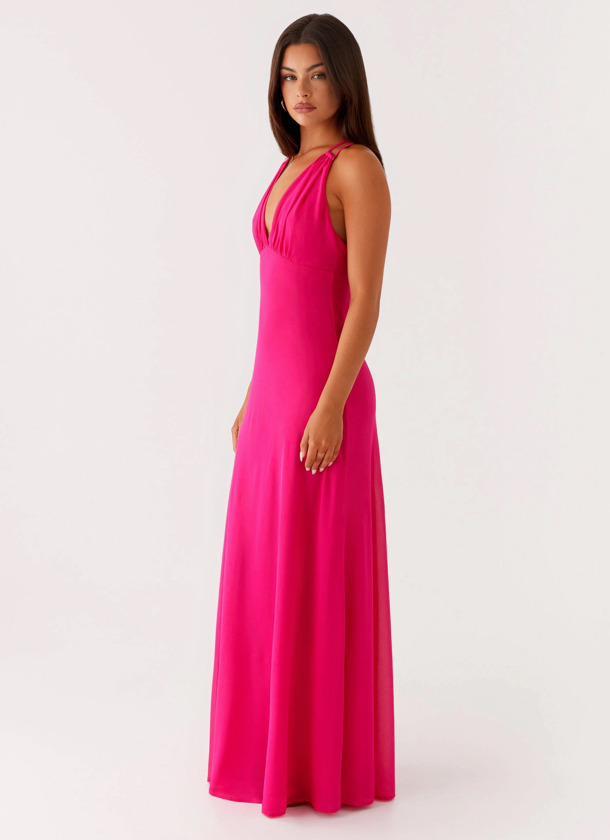 Kacia Maxi Dress - Fuchsia DeepPocketStyle Soft Appearance