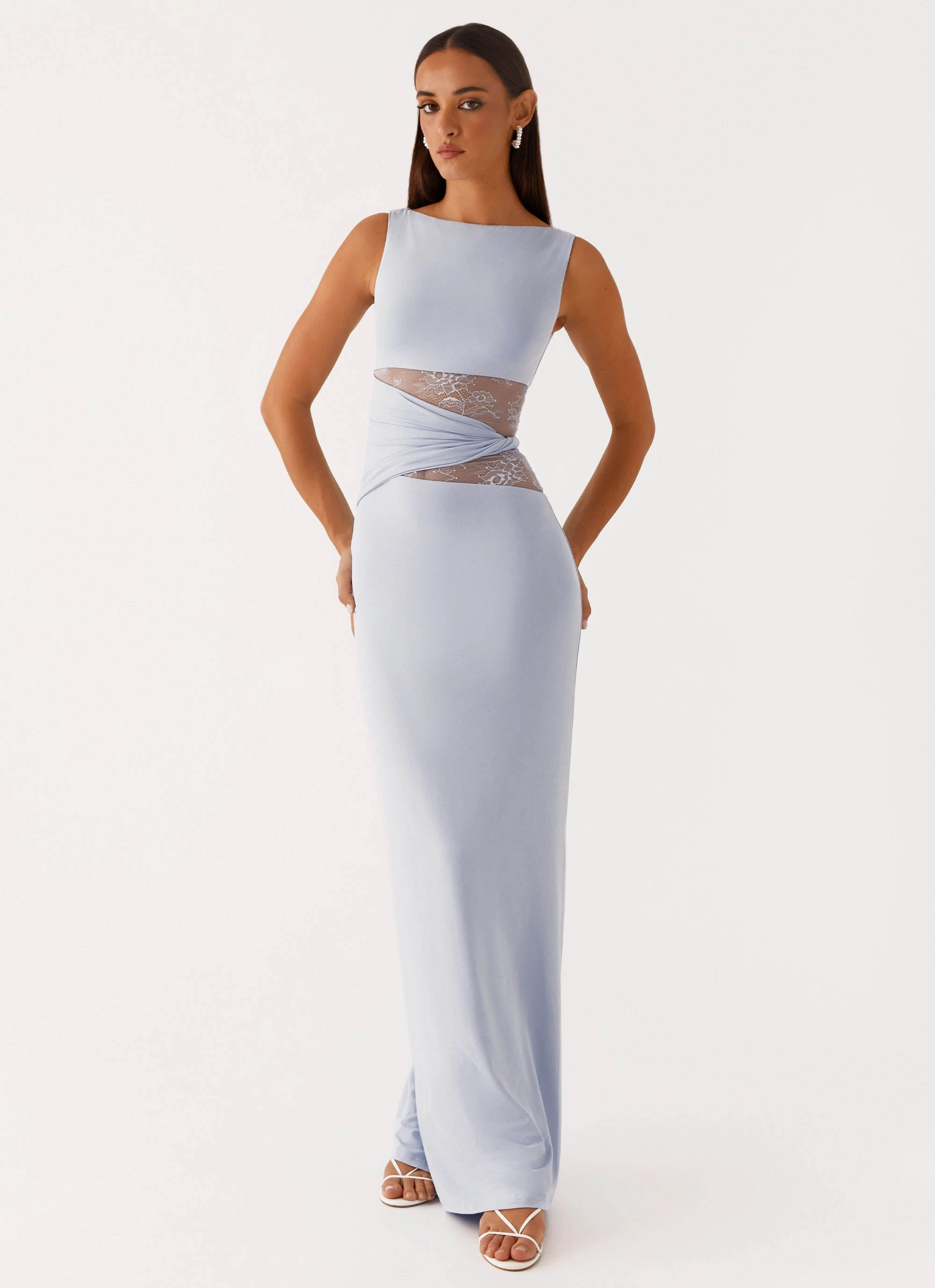 Low-Waist Karma Maxi Dress - Blue