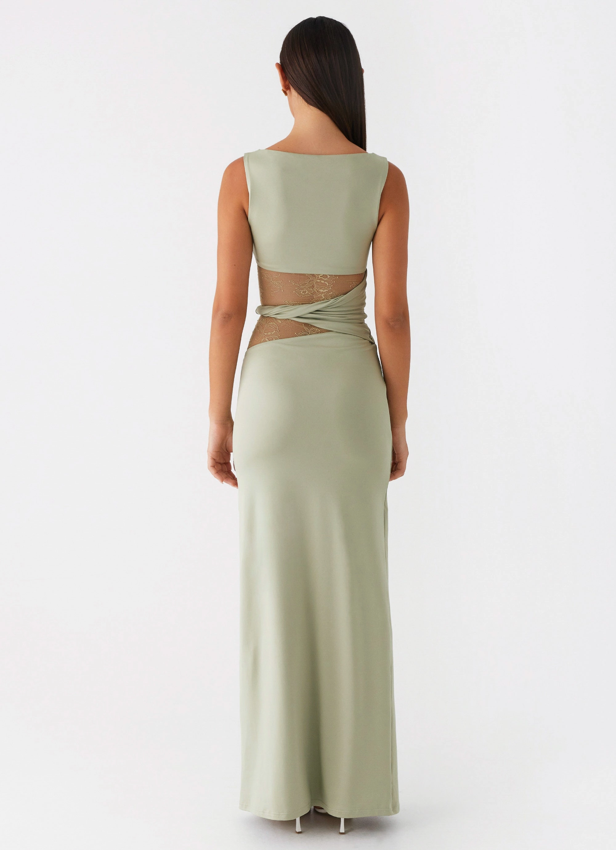Karma Maxi Dress - Sage Sunset Glow