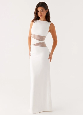 Water-resistant Karma Maxi Dress - White