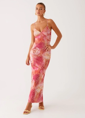 Kasey Midi Dress - Flamingo Fling All Day Ready