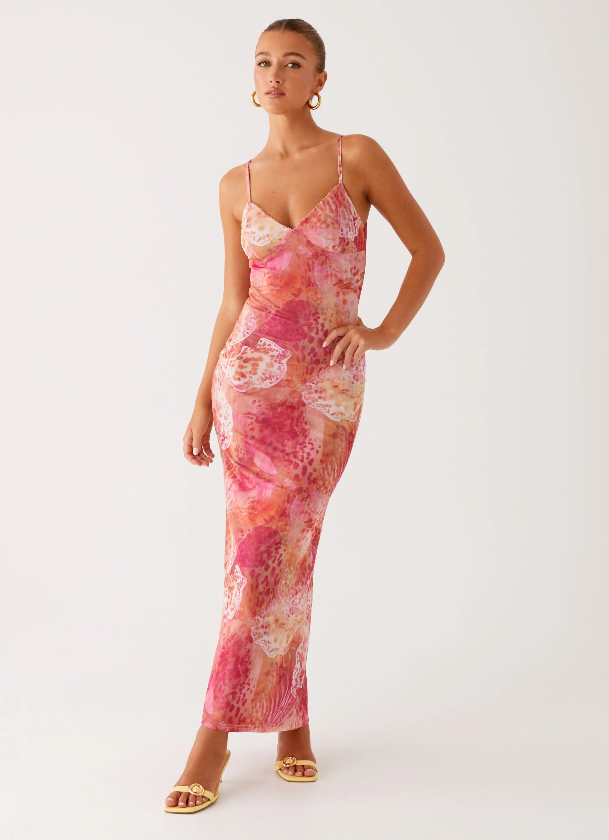 Kasey Midi Dress - Flamingo Fling All Day Ready