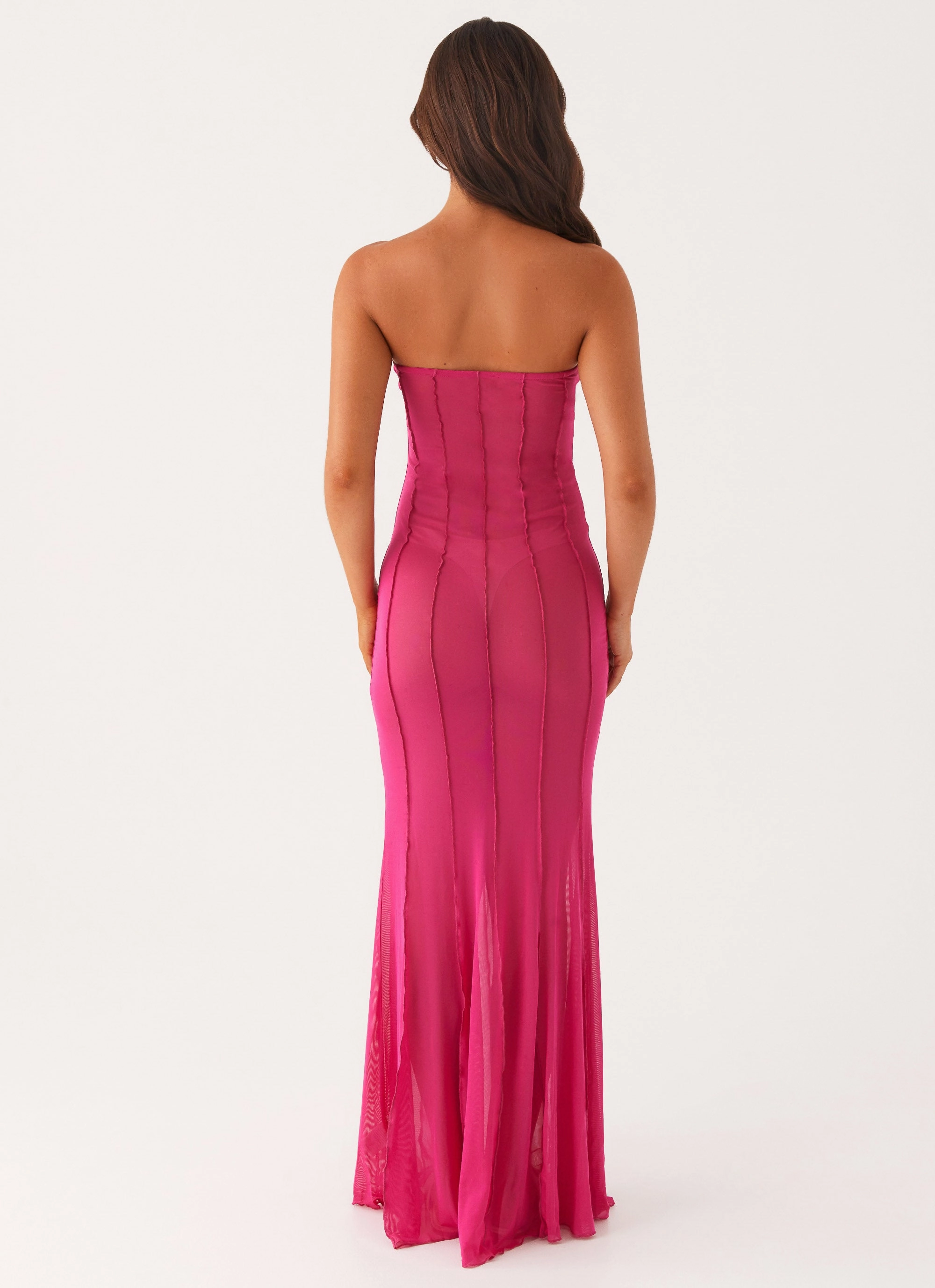 Kennedy Maxi Dress - Fuchsia Airy Silk Silk Air