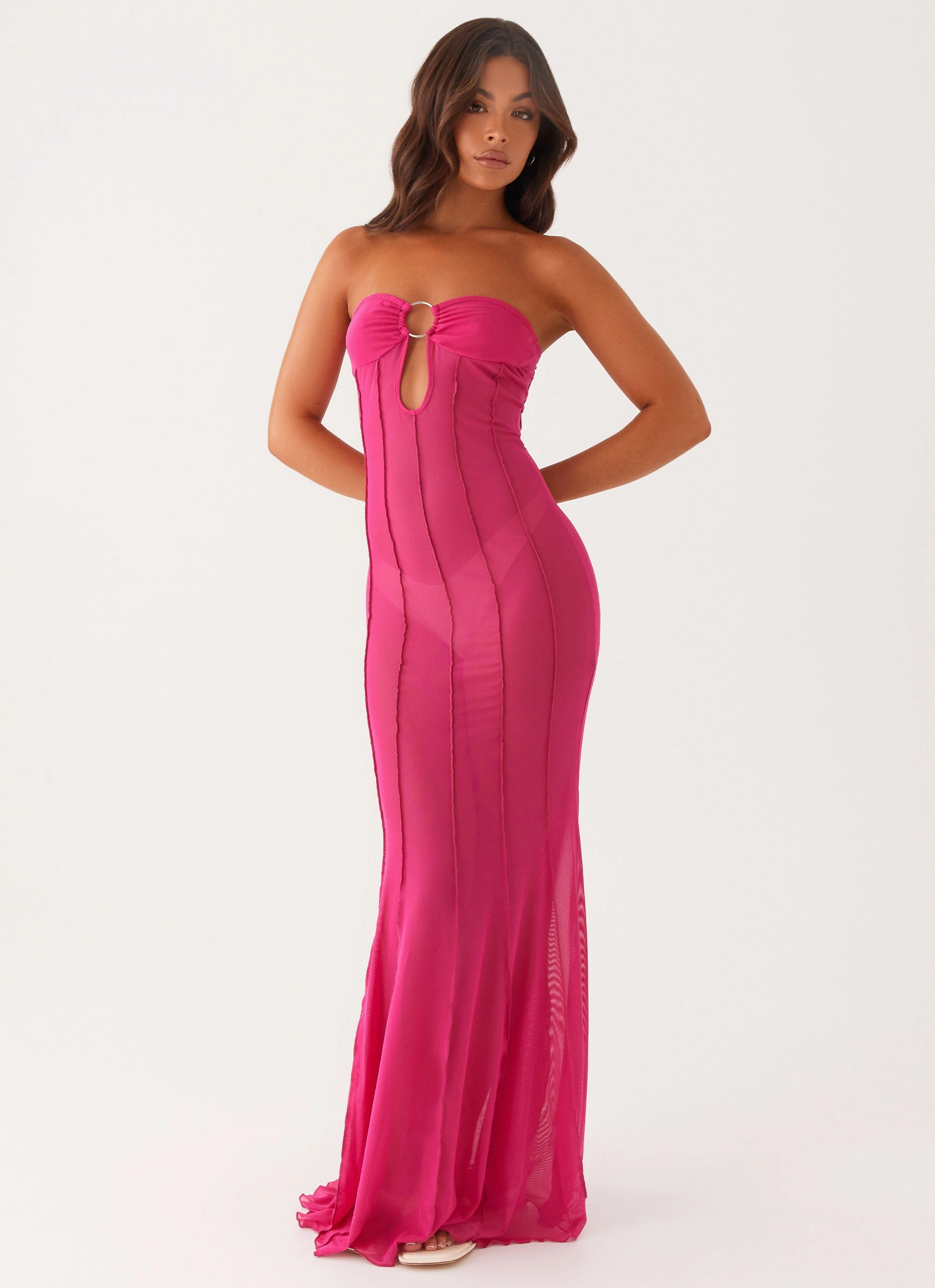 Bloom Zone Comfortable Wear Kennedy Maxi Dress - Fuchsia
