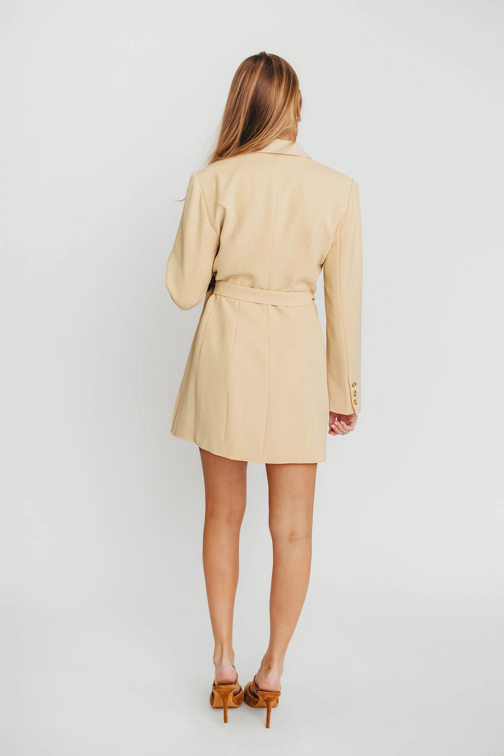Kesari Blazer Mini Dress in Butter *Final-Sale* Flexible Mood