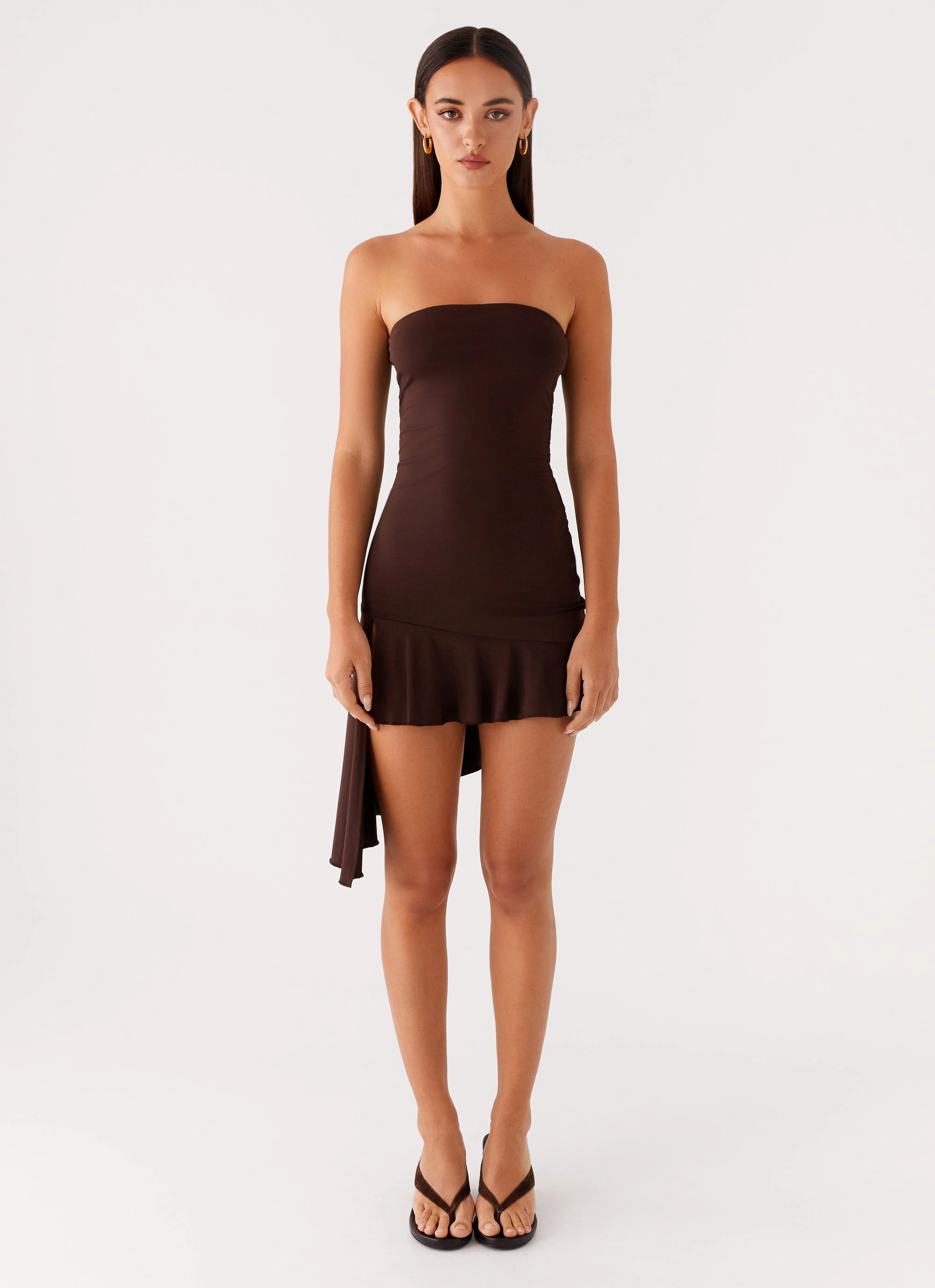 Arianne Mini Dress - Chocolate Sun-Protective Neutral Feel