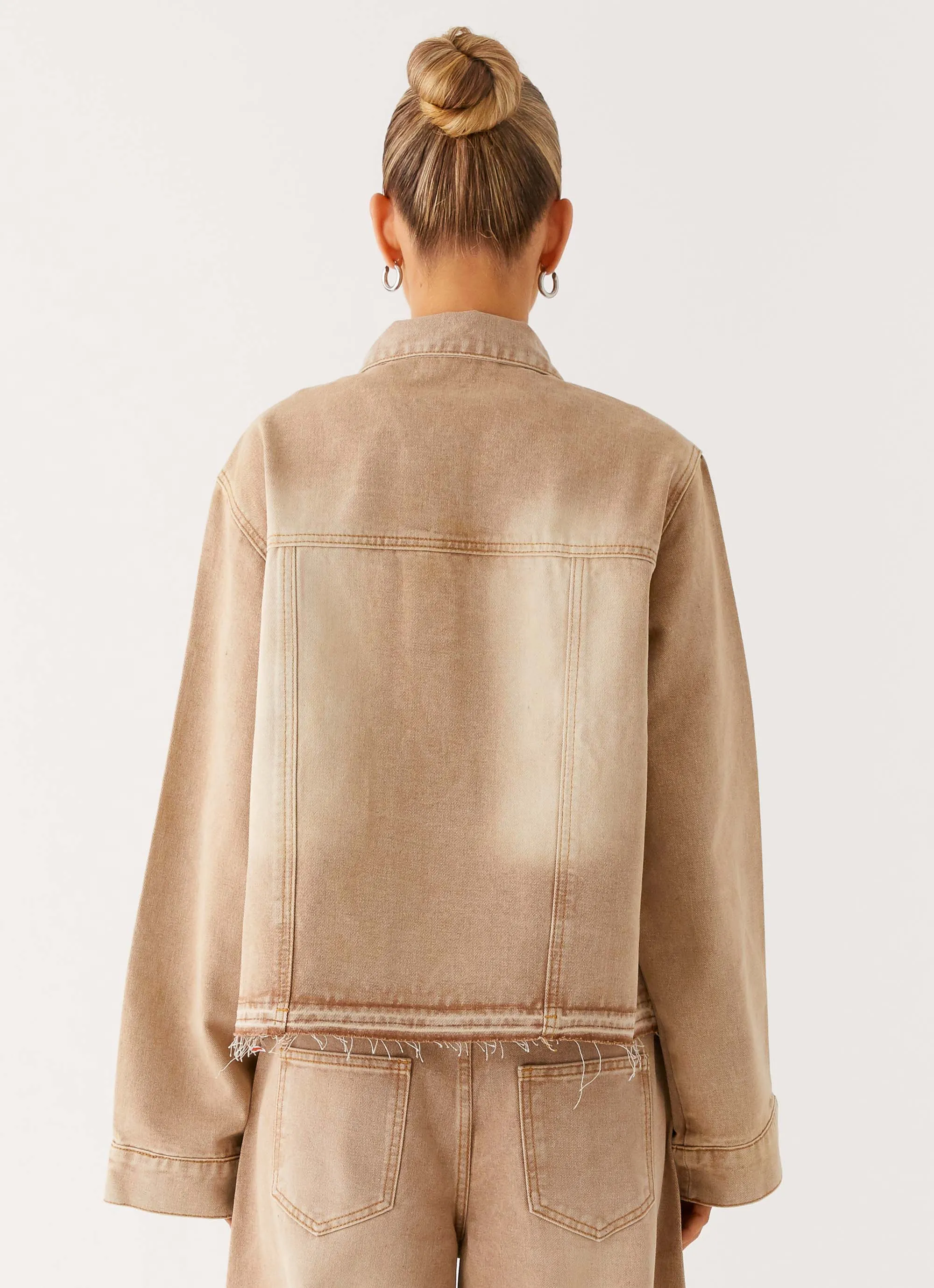 Khalil Denim Jacket - Tan impulse buy