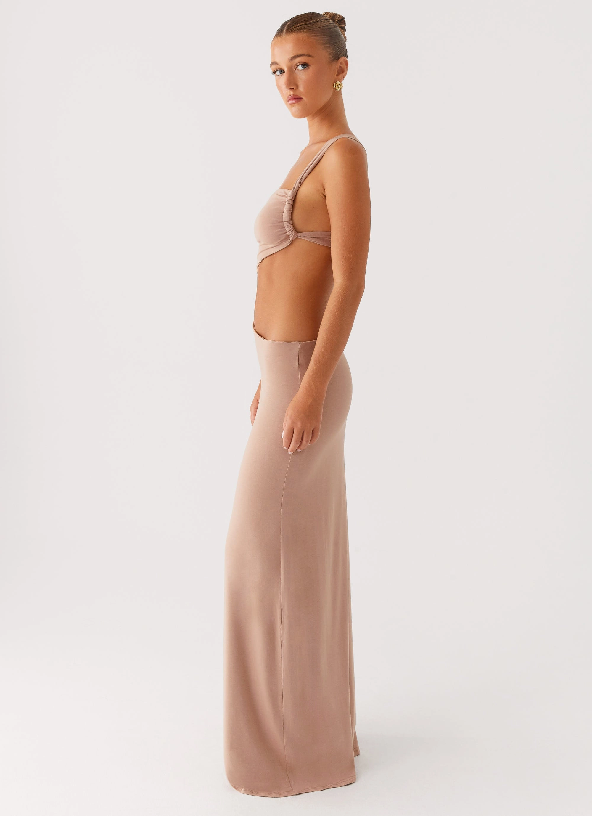 Theater-Night Kika Maxi Dress - Beige