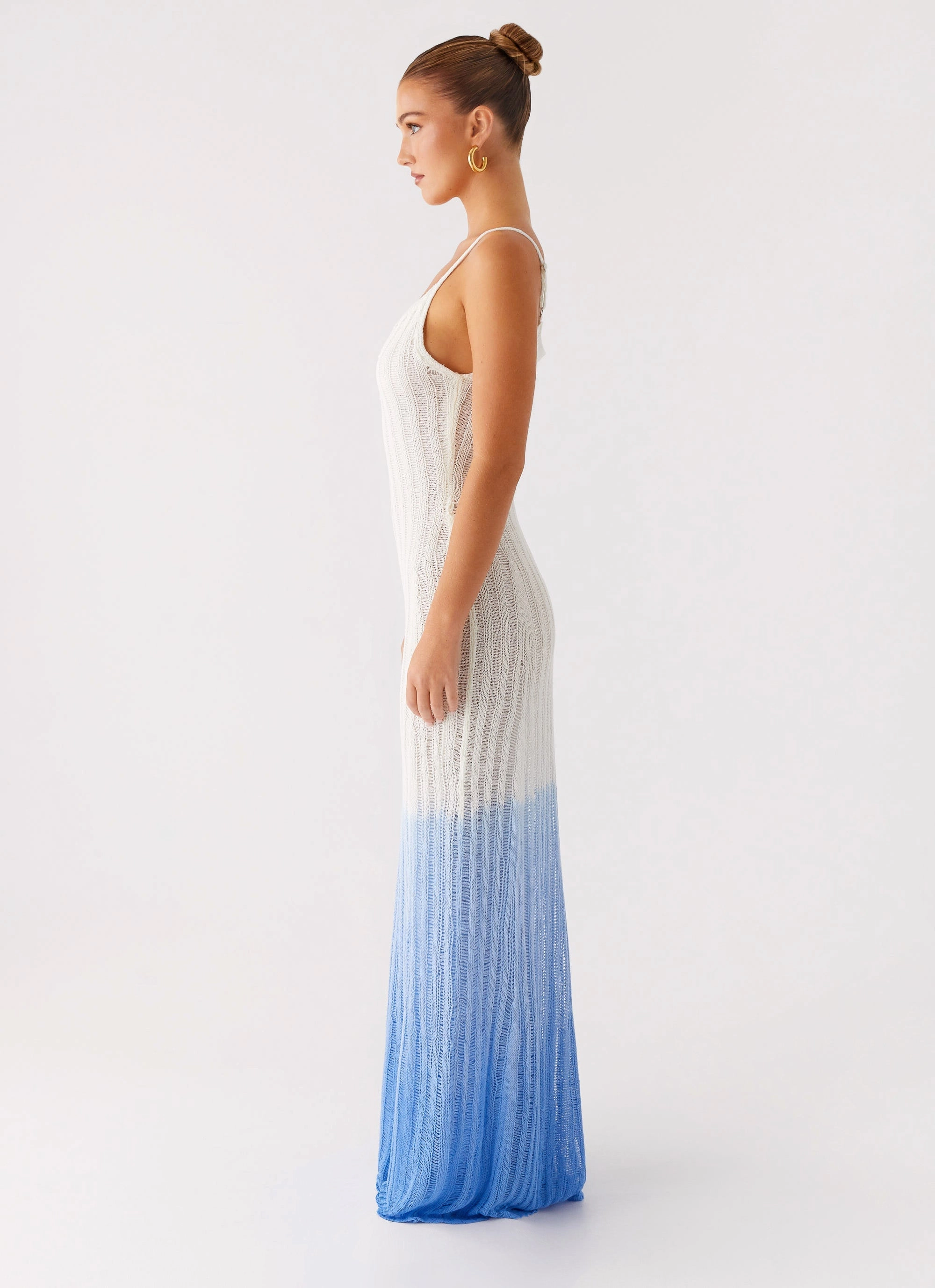 Kiki Maxi Dress - Ombre Blue Simple Comfort All Season Style