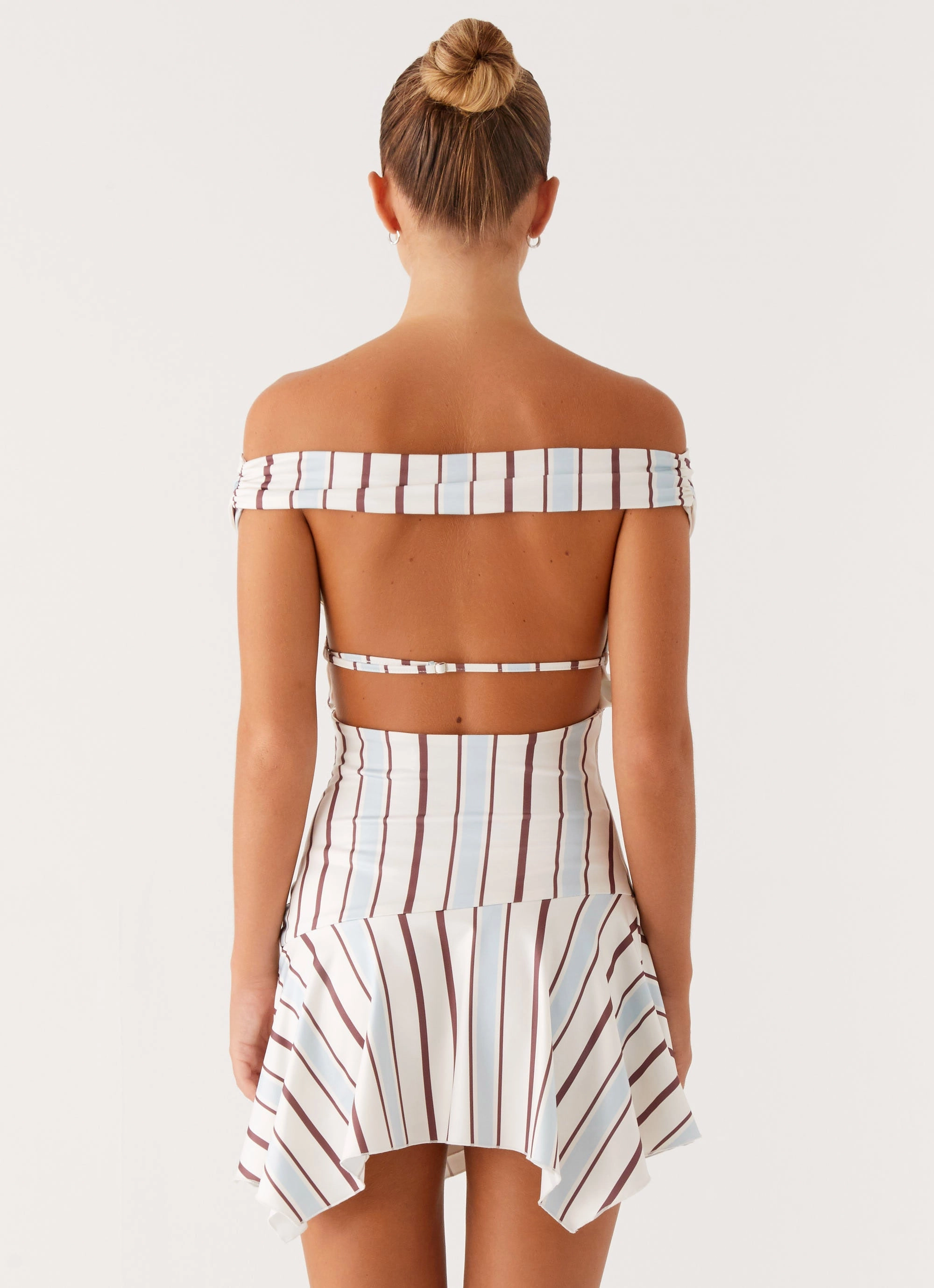Minimal Harmony Kirby Mini Dress - Blue Stripe