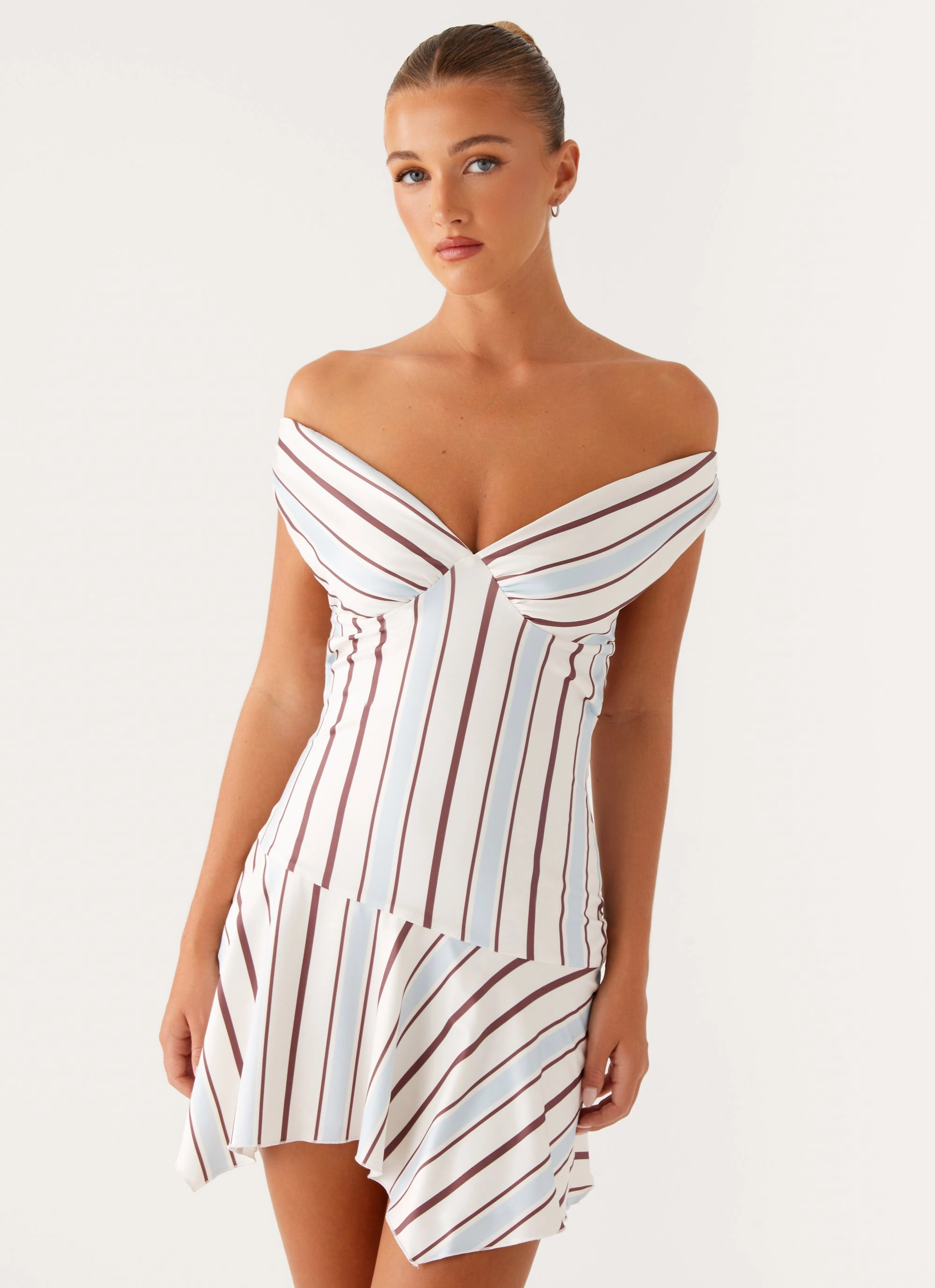 Signature-Style Kirby Mini Dress - Blue Stripe