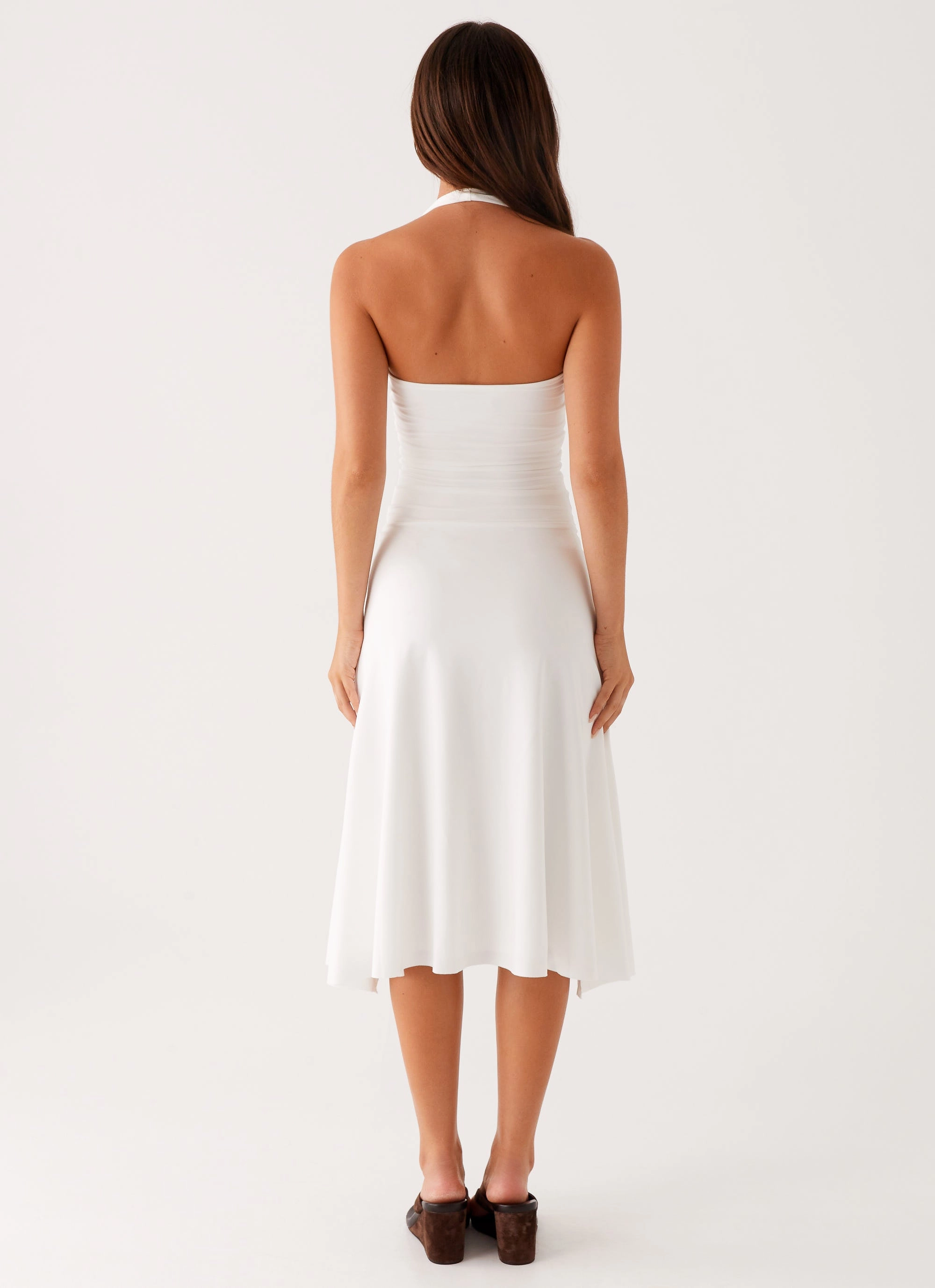 Klyne Midi Dress - Ivory Relax Flex Stylish Wear