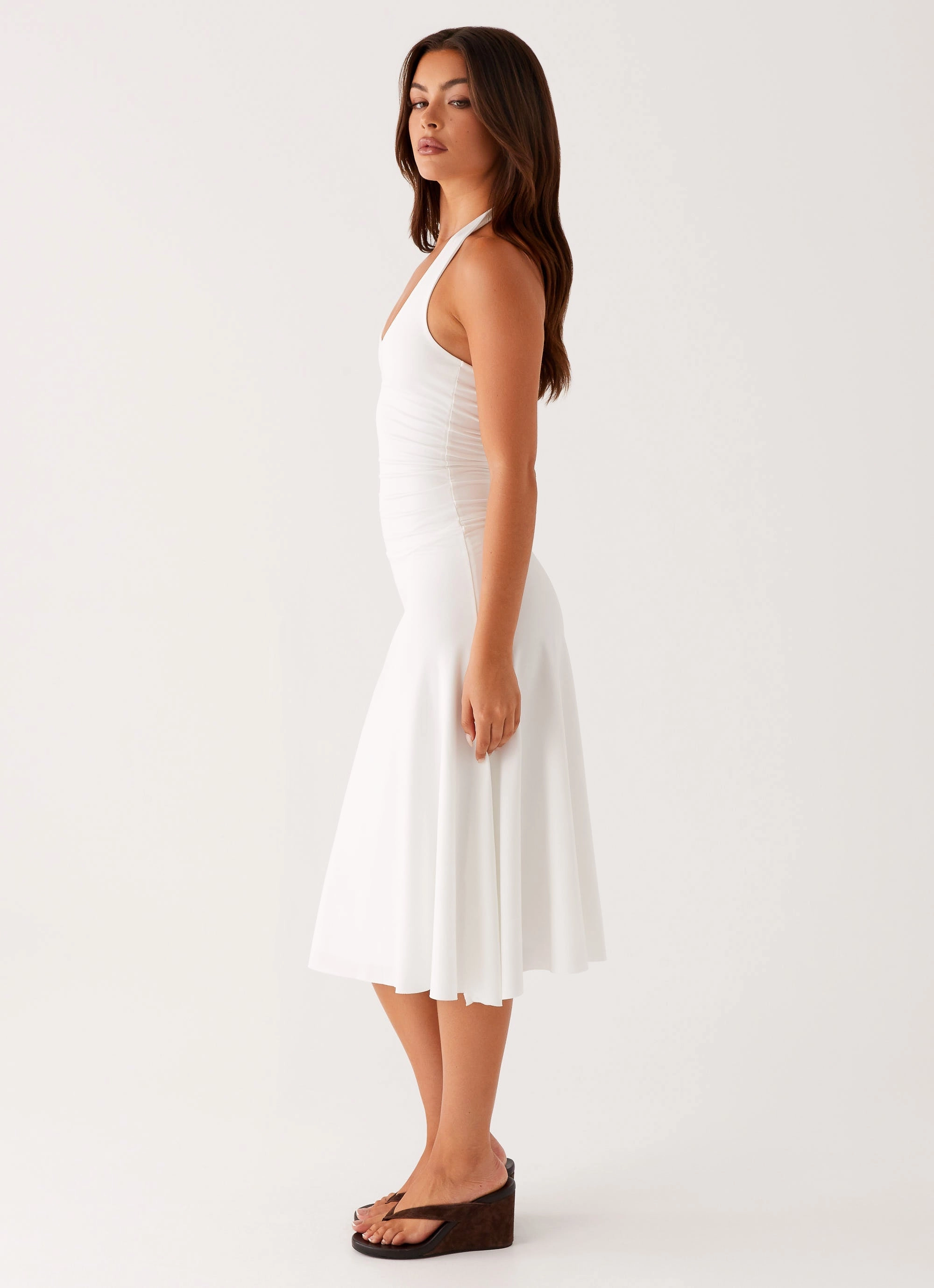 Knit Warm Klyne Midi Dress - Ivory