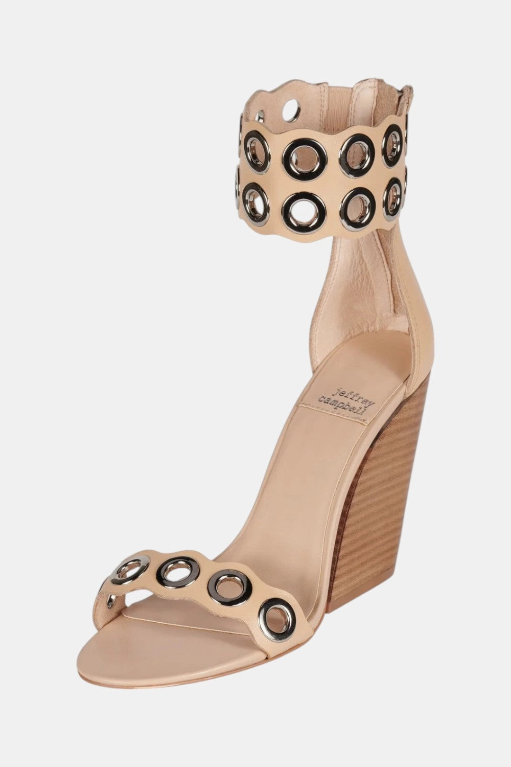 Quick Slip Relax Foot Jeffrey Campbell Julienne in Beige Silver