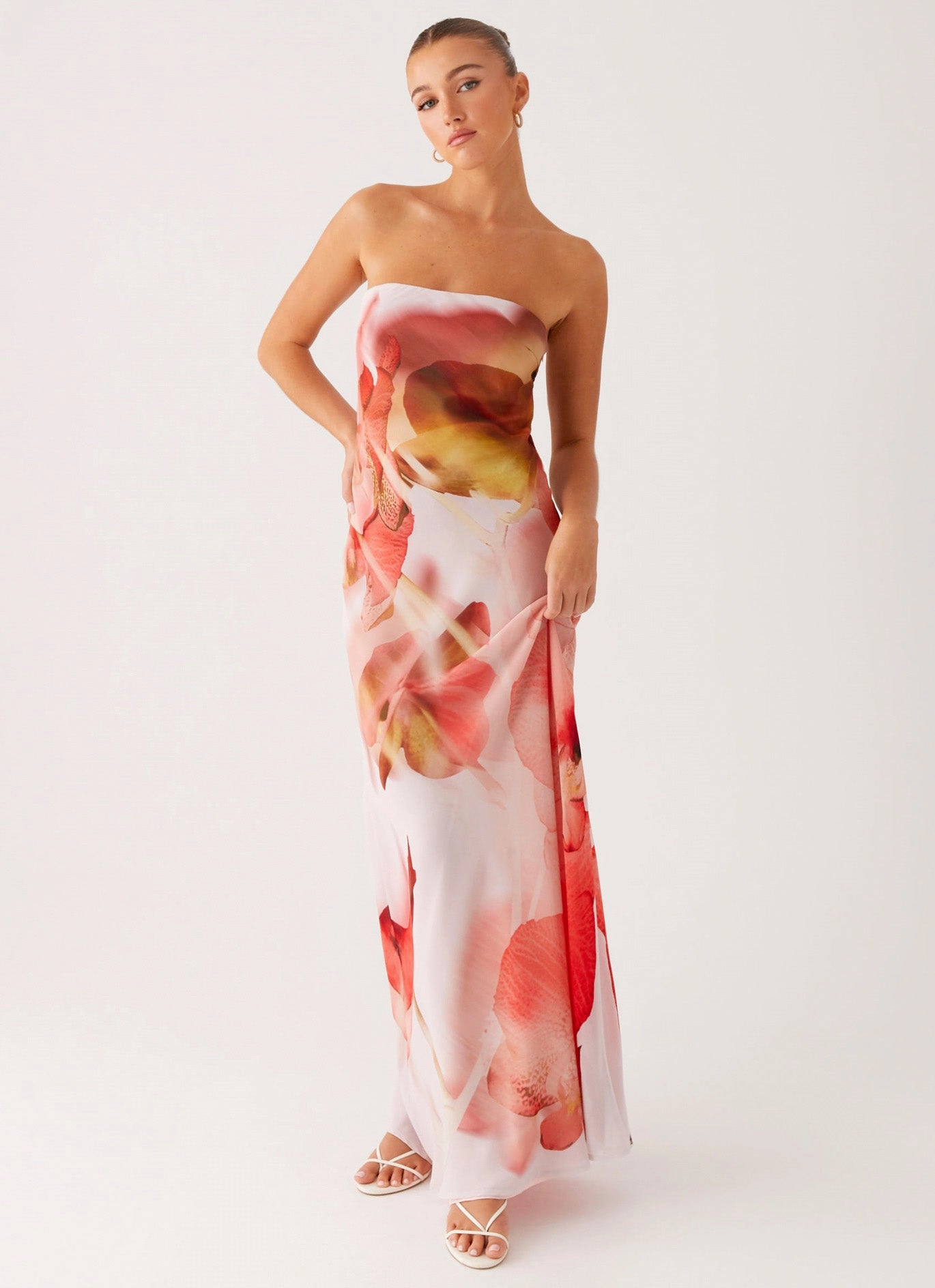 Simple Ease Cool Elegance Kunis Maxi Dress - Peach Rose