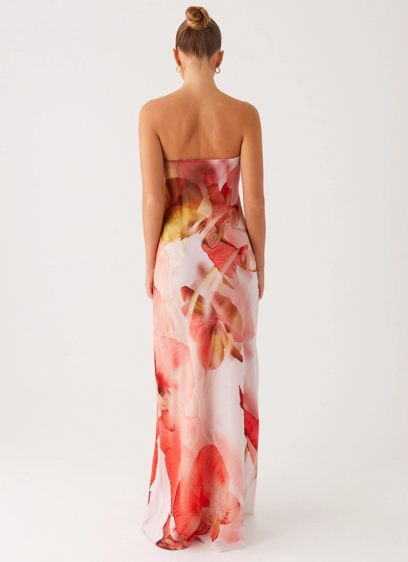 Kunis Maxi Dress - Peach Rose Feminine Style Kimono-Sleeve
