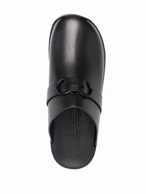 Ferragamo Gancini Ornament Clogs Relax Fit Slip