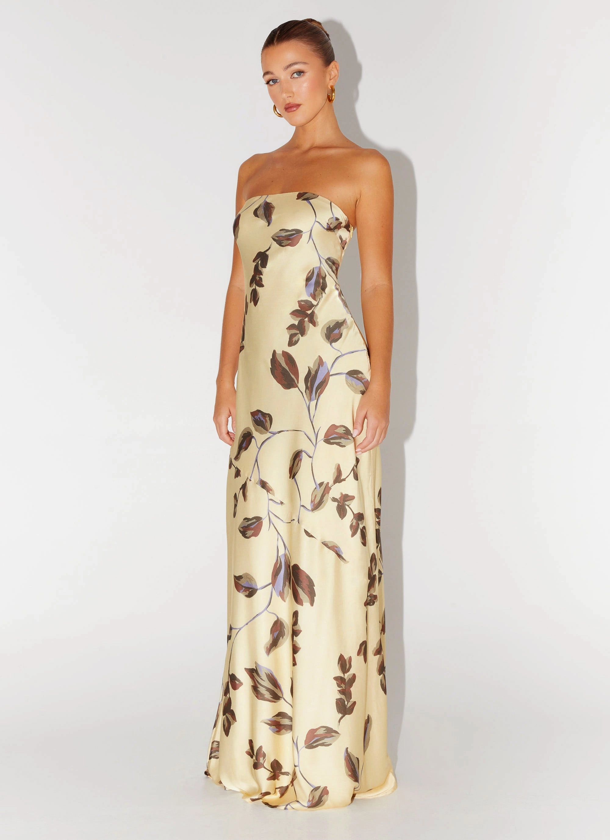 Alisa Strapless Maxi Dress - Buttercream Bliss Timeless Comfort