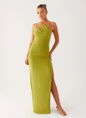 button detail Fresh Stitch Lamara Maxi Dress - Green
