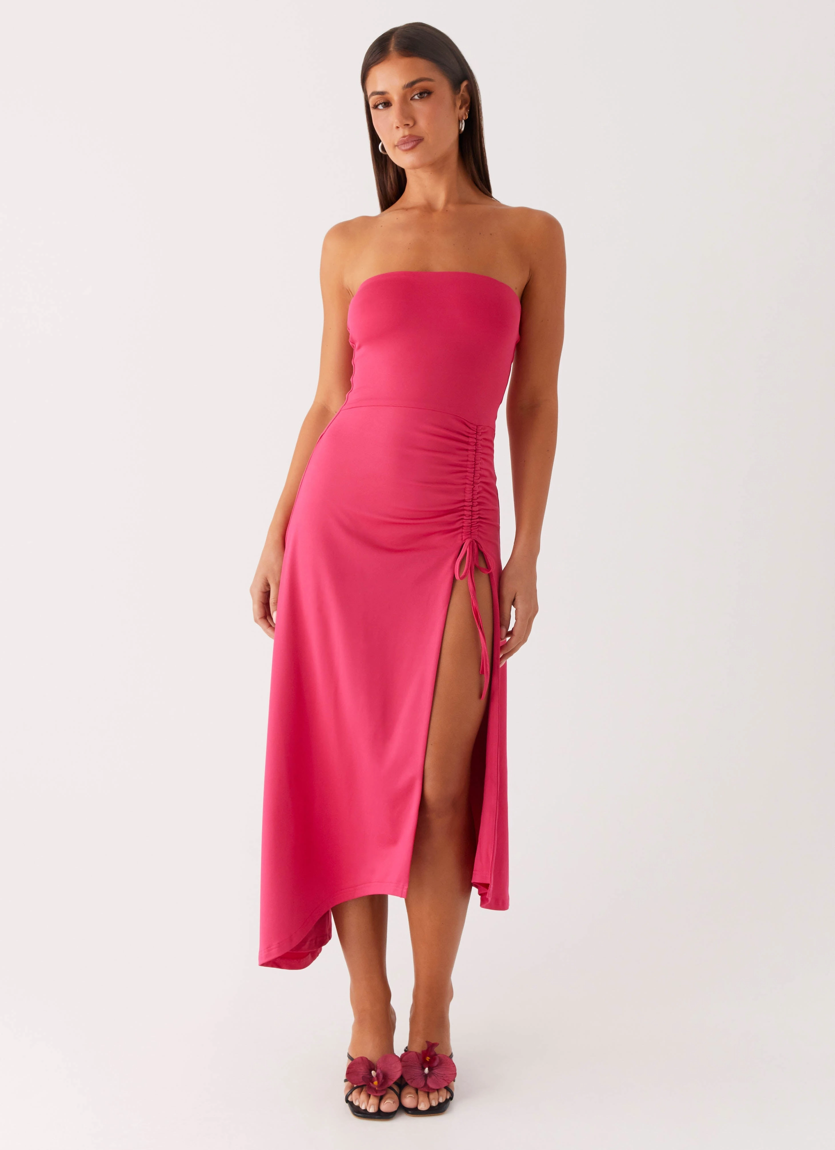 Laoise Midi Dress - Hot Pink Vibrant Spirit