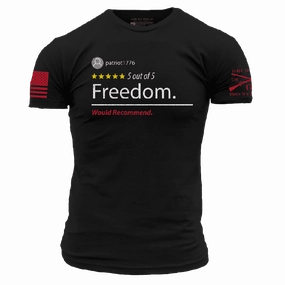 AllDay Comfort 5 Star Freedom T-Shirt - Black