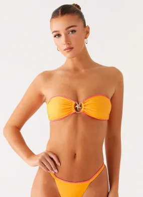 Laurel Bikini Top - Orange Pool Essentials Flexible Core Panels