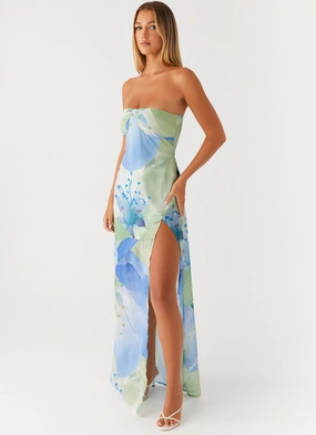 Lawson Maxi Dress - Flower Print Earthy Hue Functional-Design