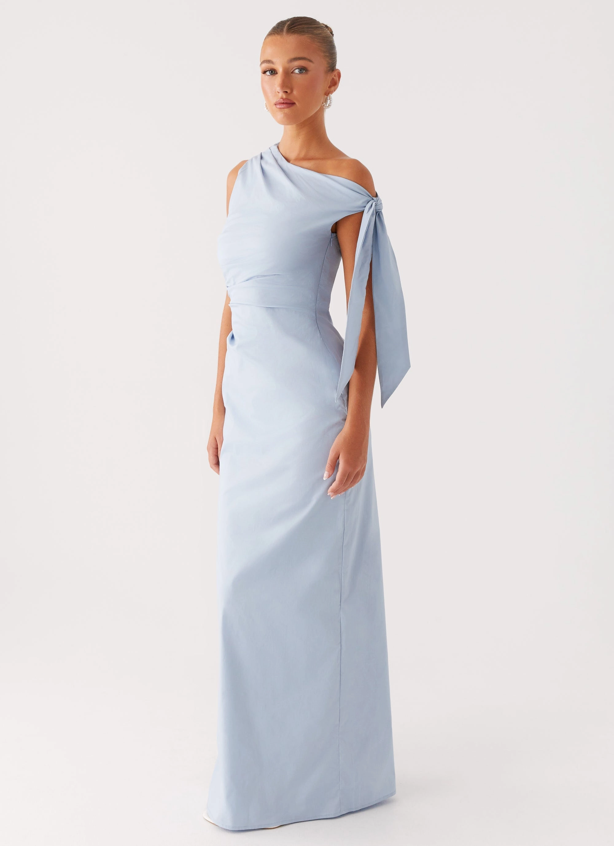 Semi Casual Breezy Fit Marella Maxi Dress - Blue