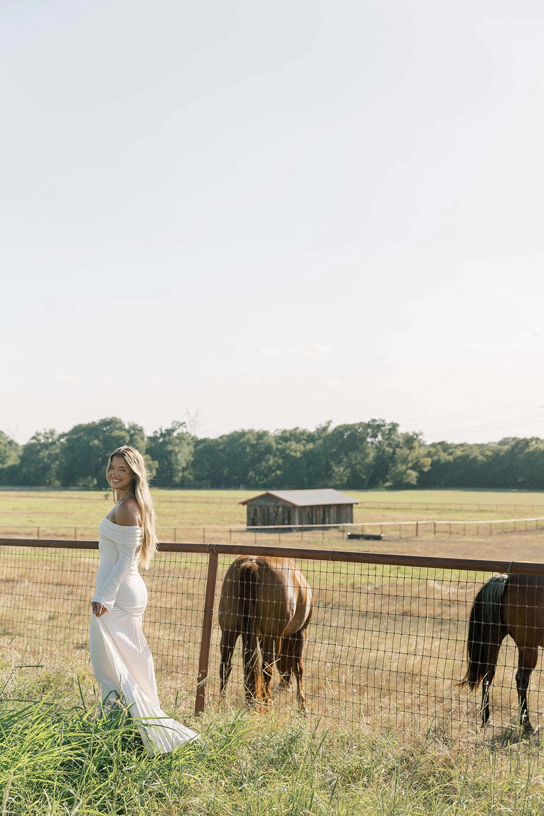 Lennox Long Sleeve Maxi Dress in Ivory All-Day Fit loose silhouette