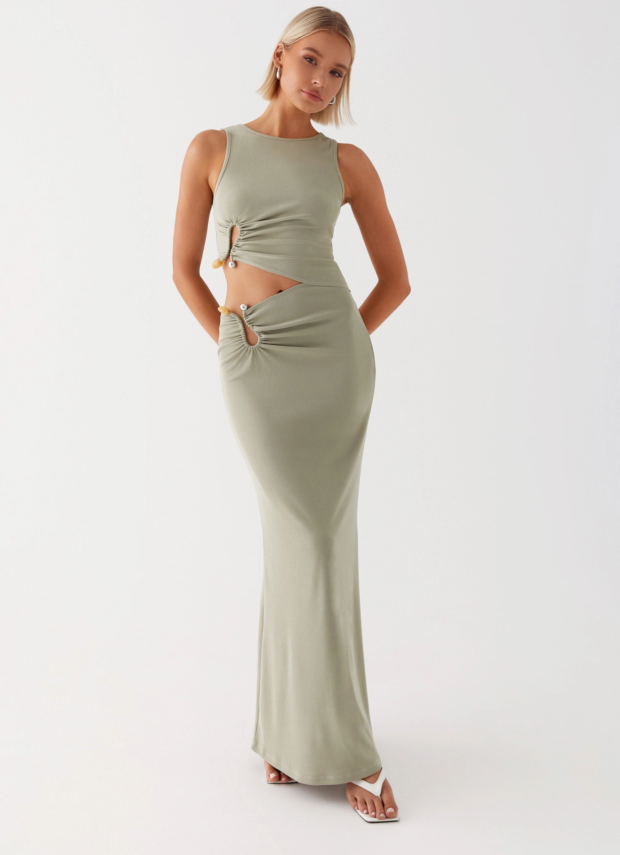 Lennox Maxi Dress - Sage Soft and Smooth