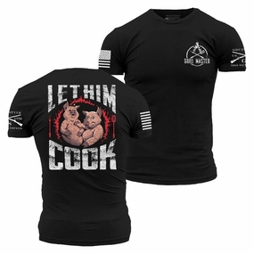 Let Him Cook T-Shirt - Black Essential Top